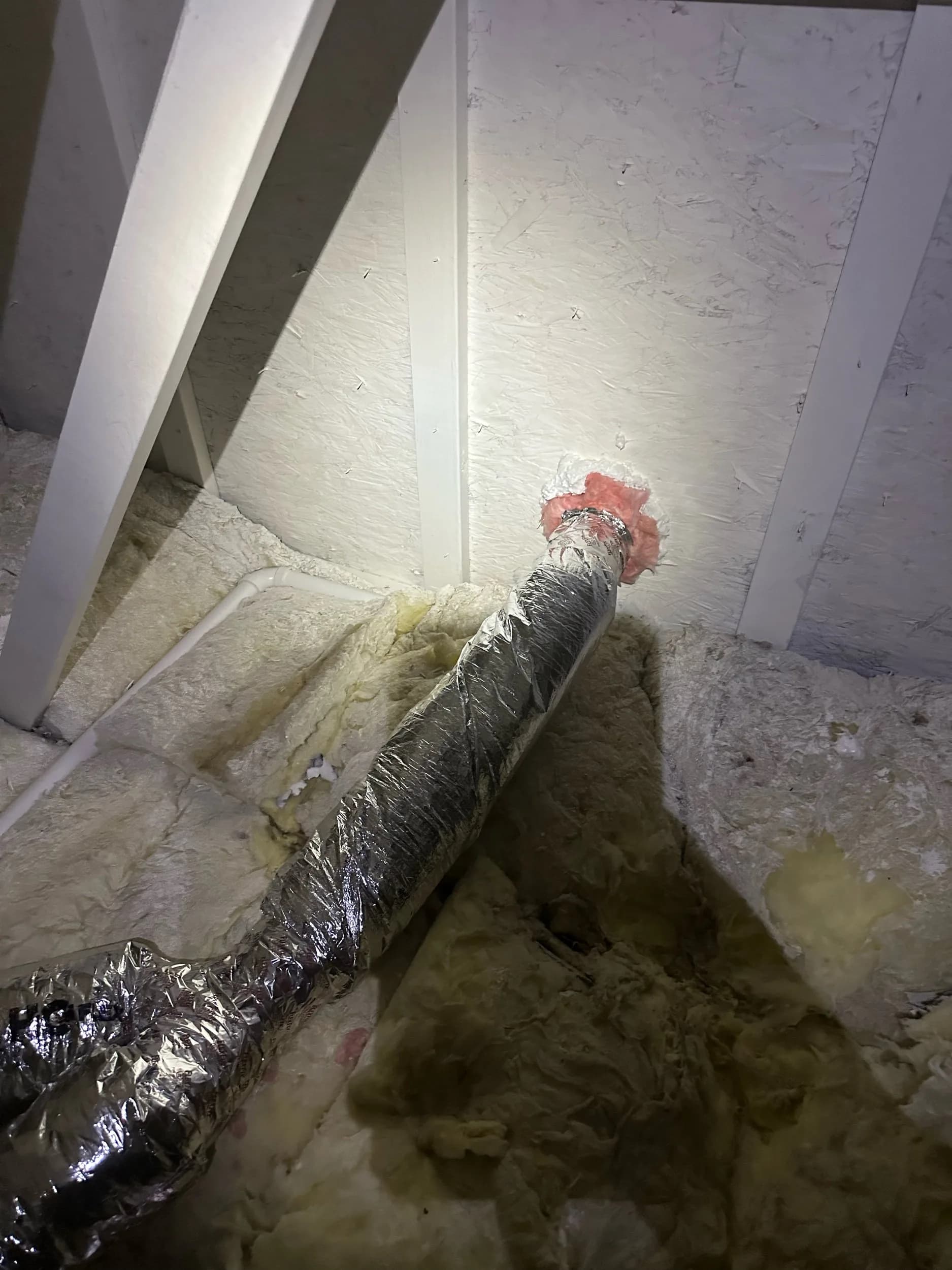 Attic Exhaust Duct Gable Vent Cap Connection
