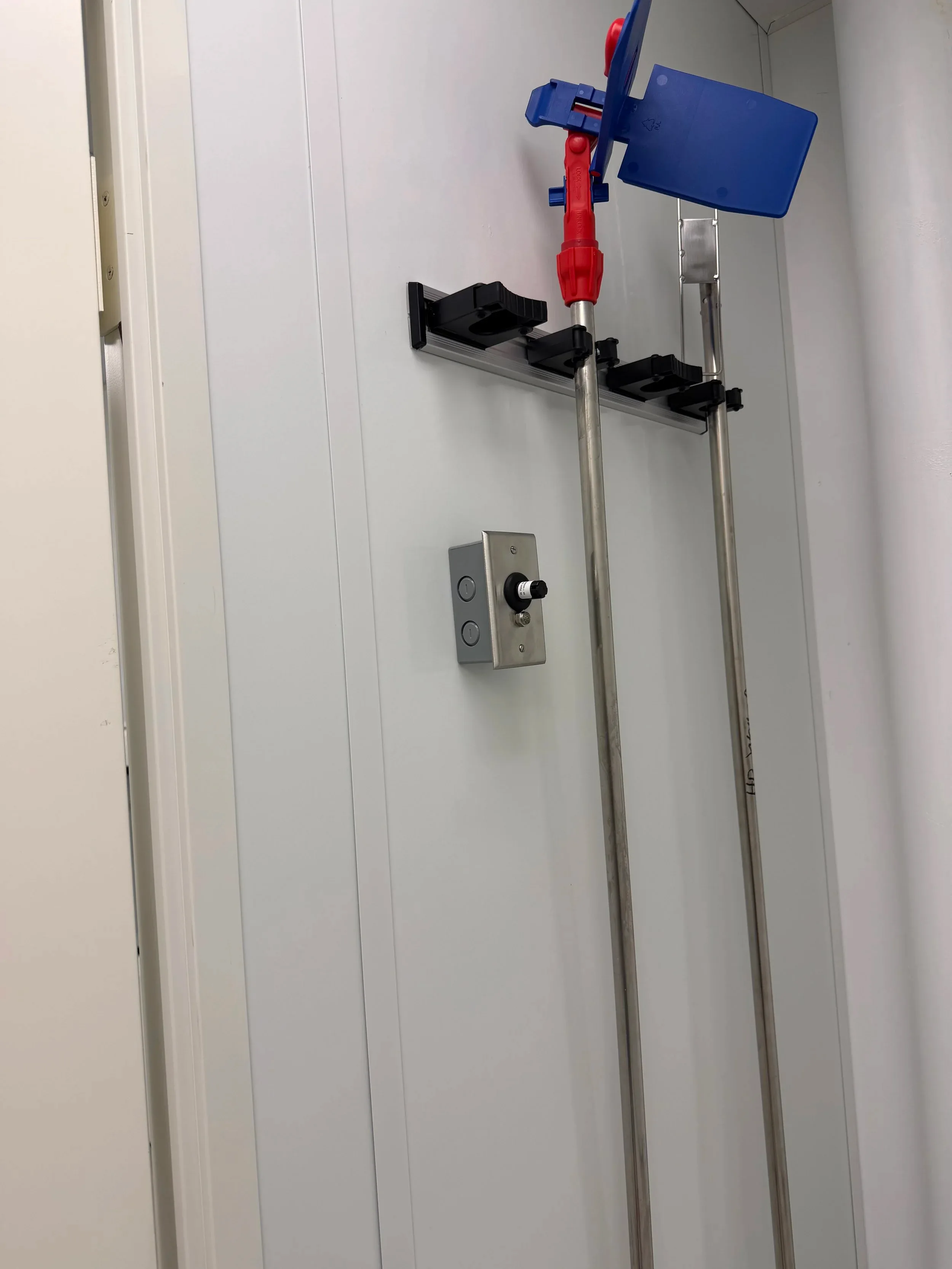 Blank Wall Plate Keyed Switch Cleanroom Door Rough In