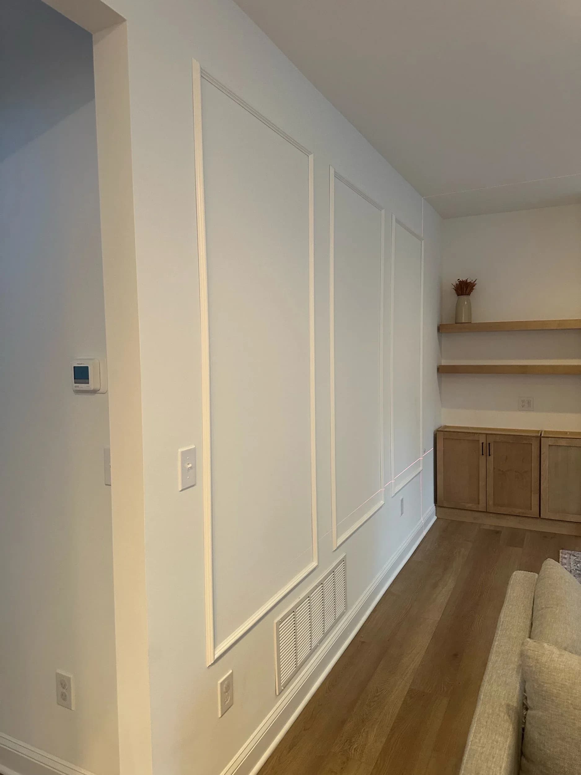 Built In Shelving Wainscoting Panel Outlet Layout