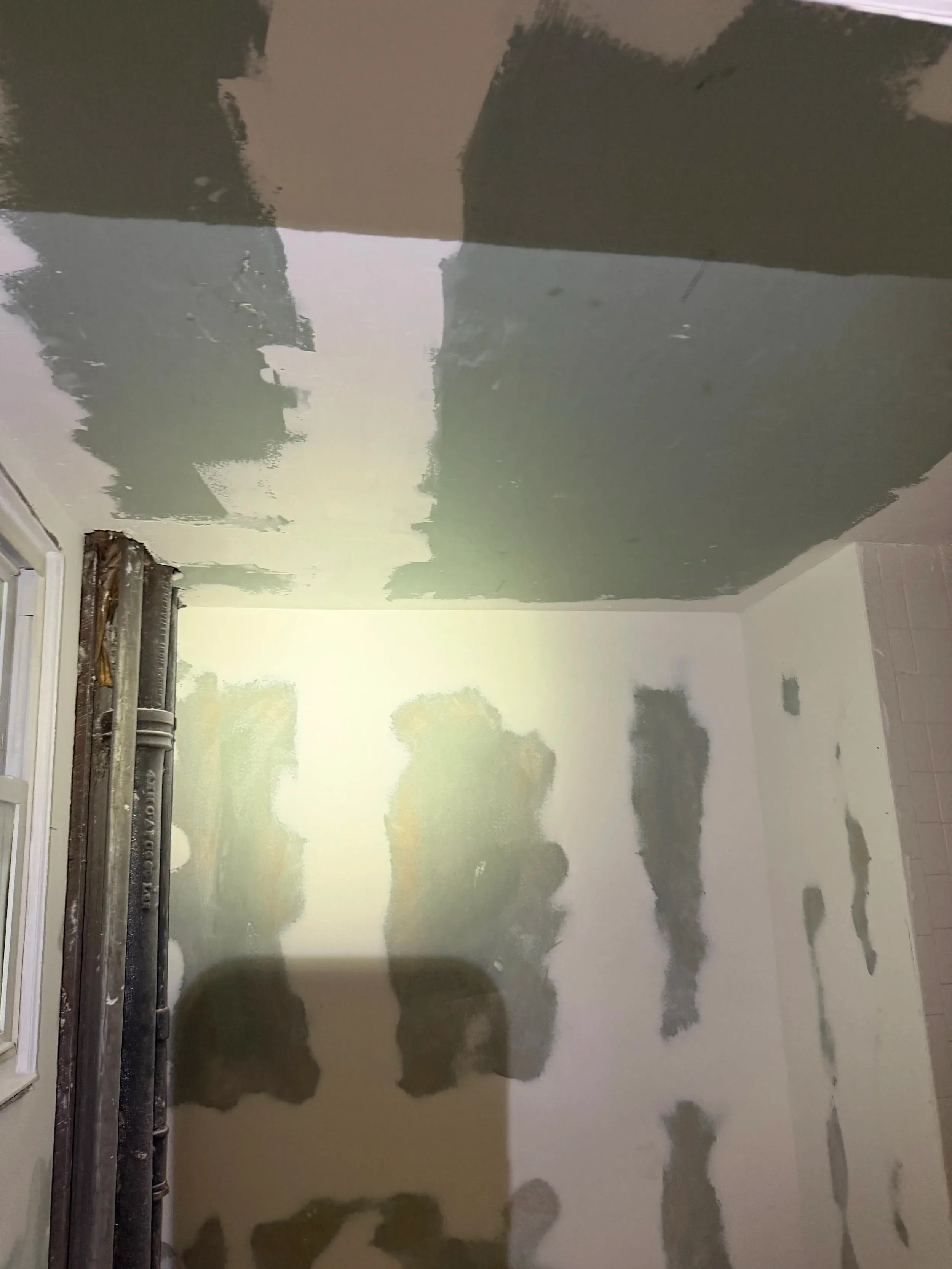 Ceiling Wall Water Damage Primer Patches Corner