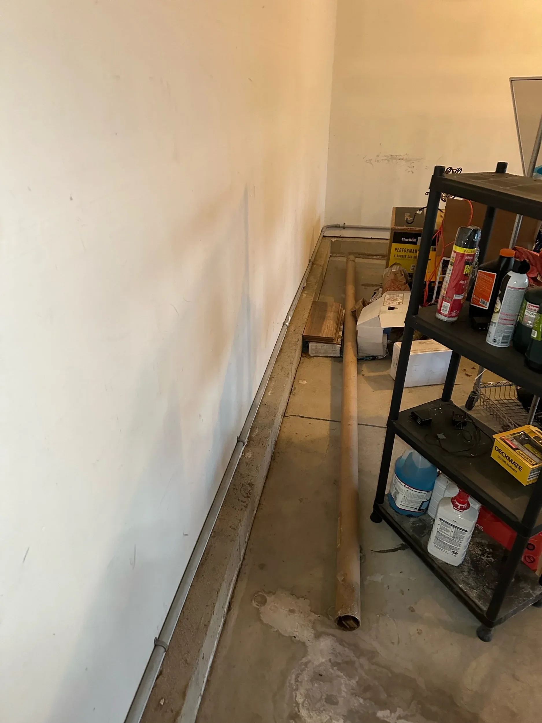 Conduit Rough In Garage Storage Wall