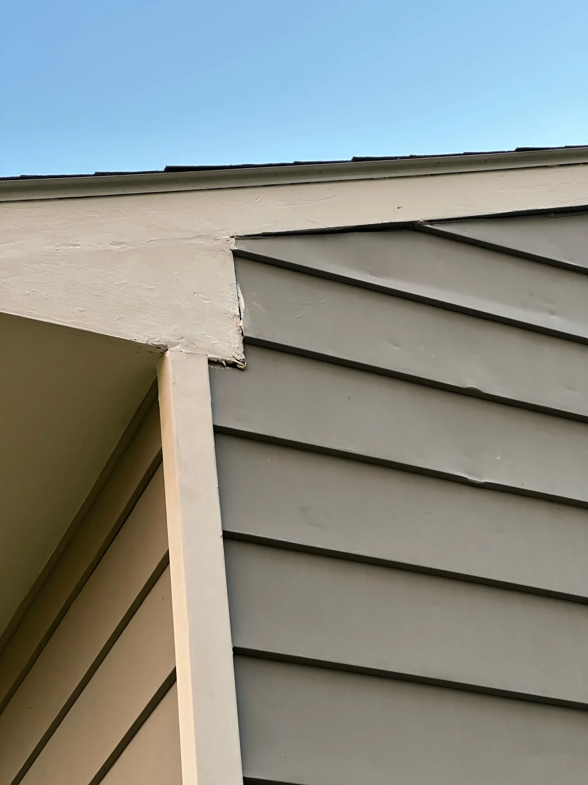 Electrical Service Cable Entry Roof Eave Siding Detail 2