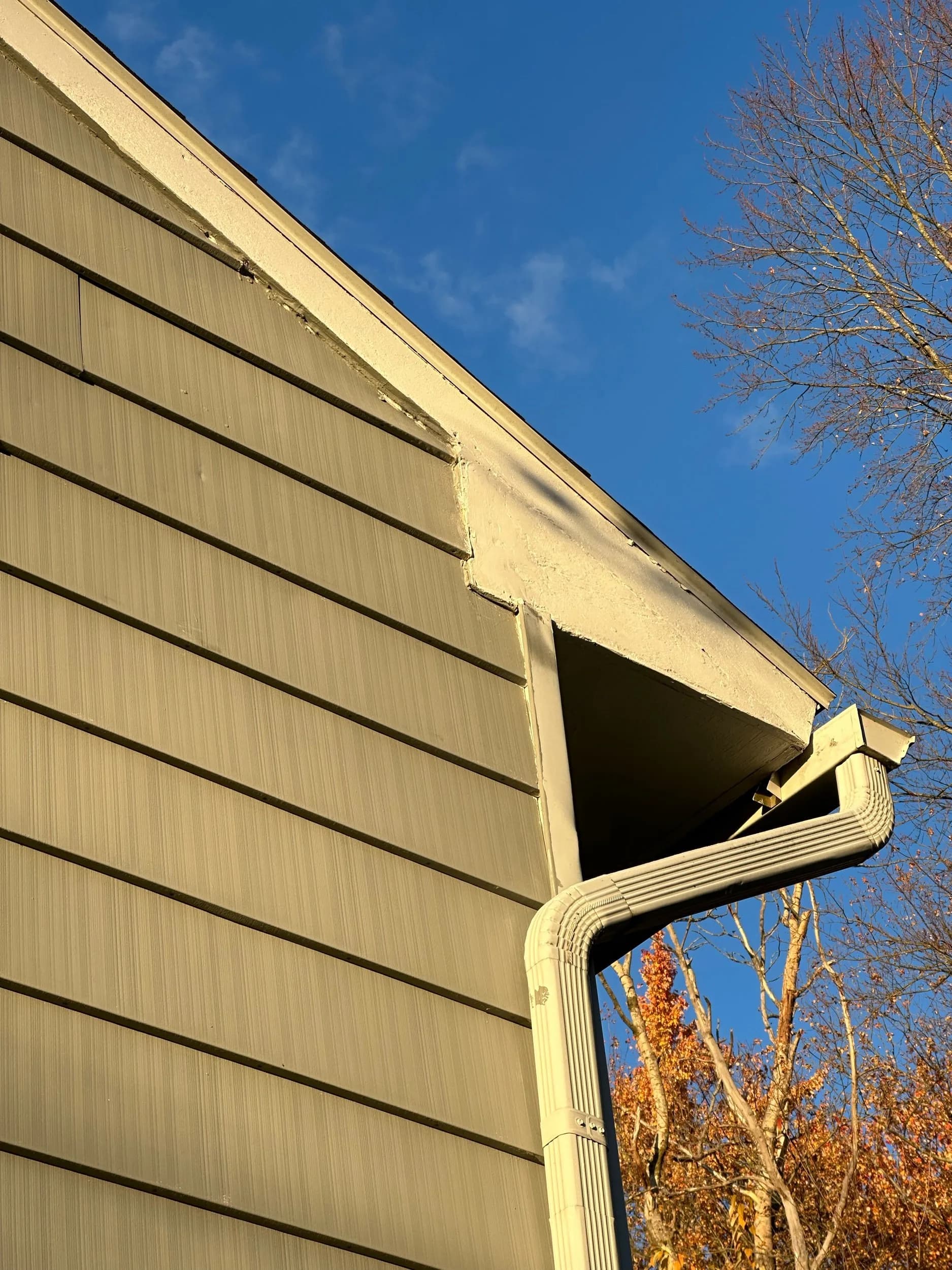Electrical Service Cable Entry Roof Eave Siding Detail