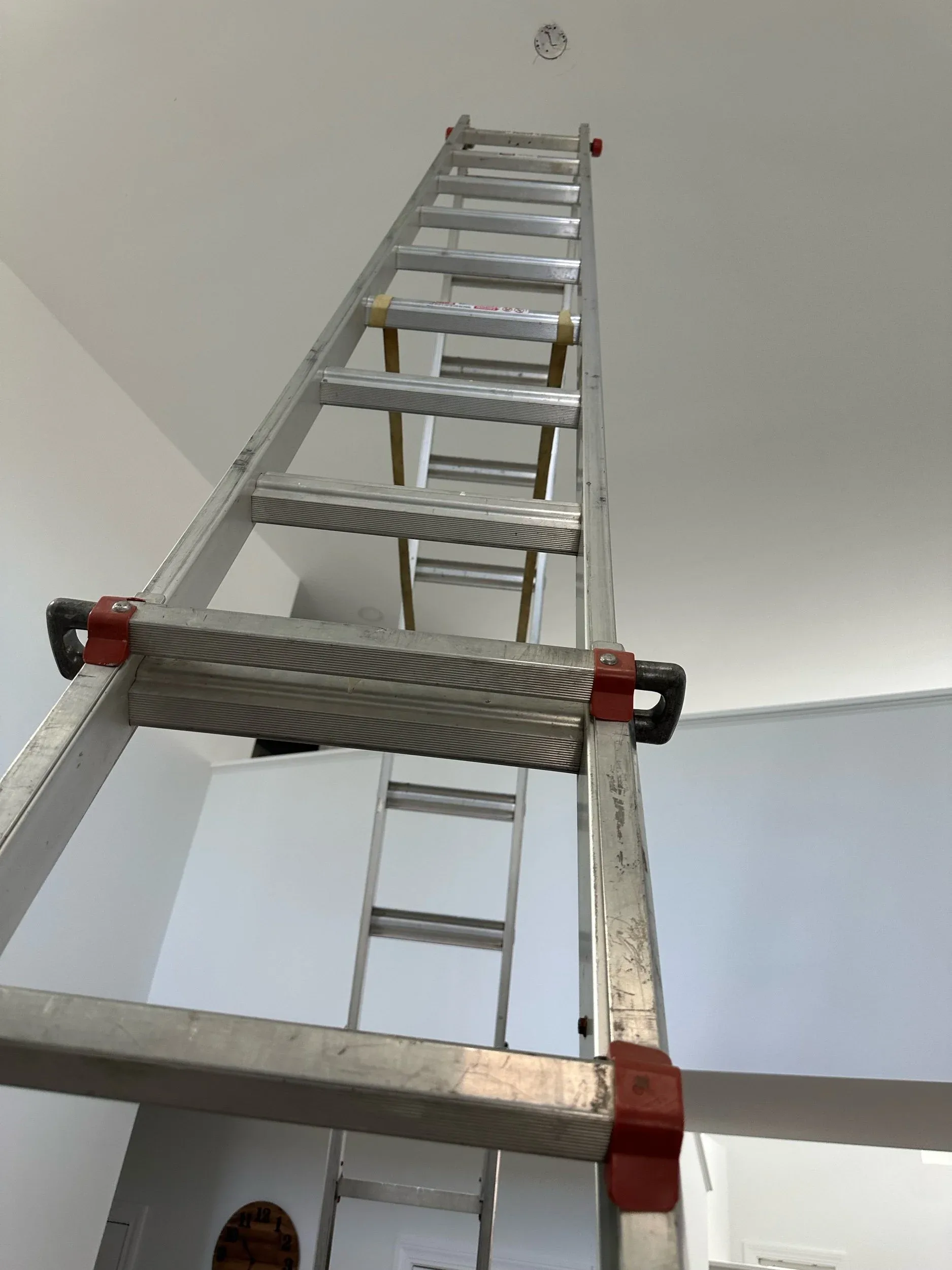 Extension Ladder Ceiling Mount Tape Measure Floor