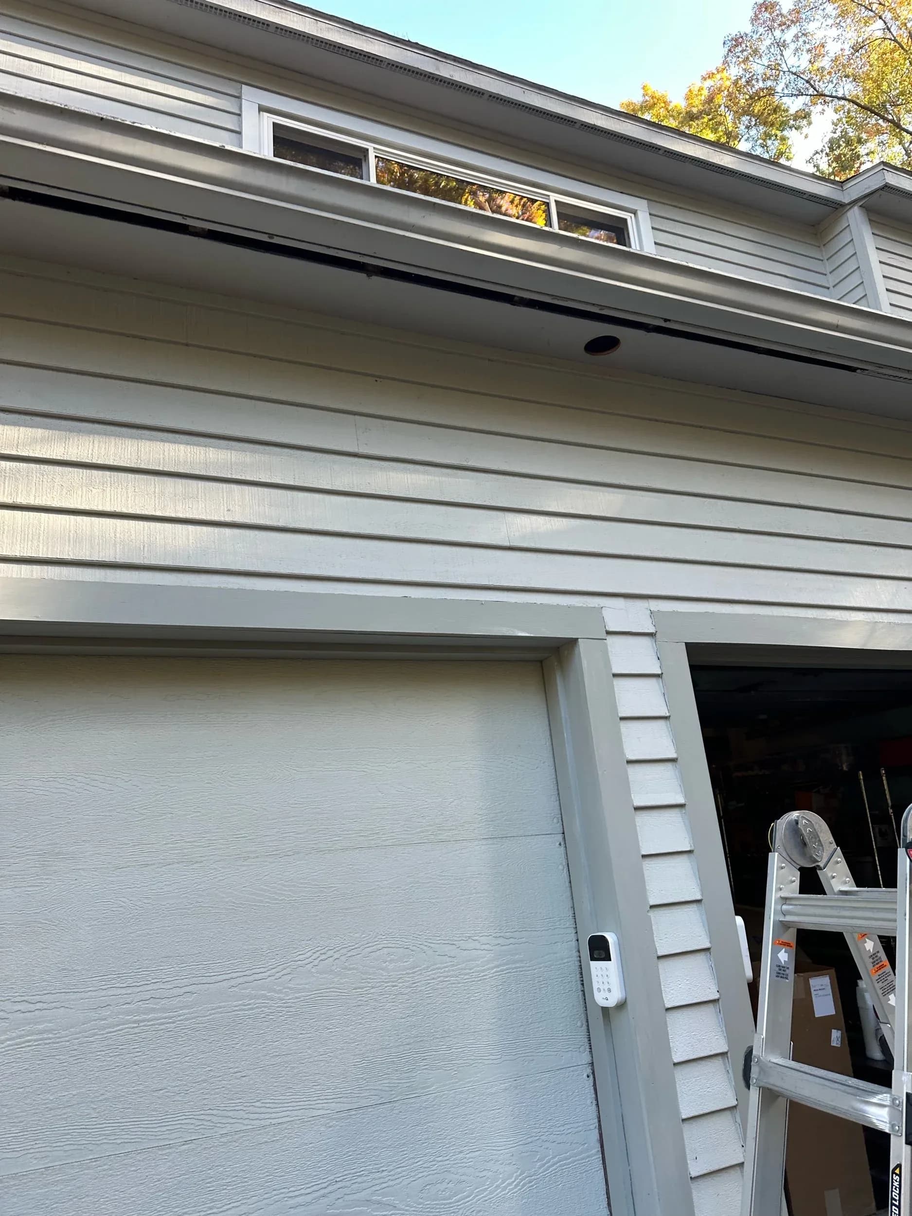 Garage Soffit Recessed Light Prep Keypad Entry