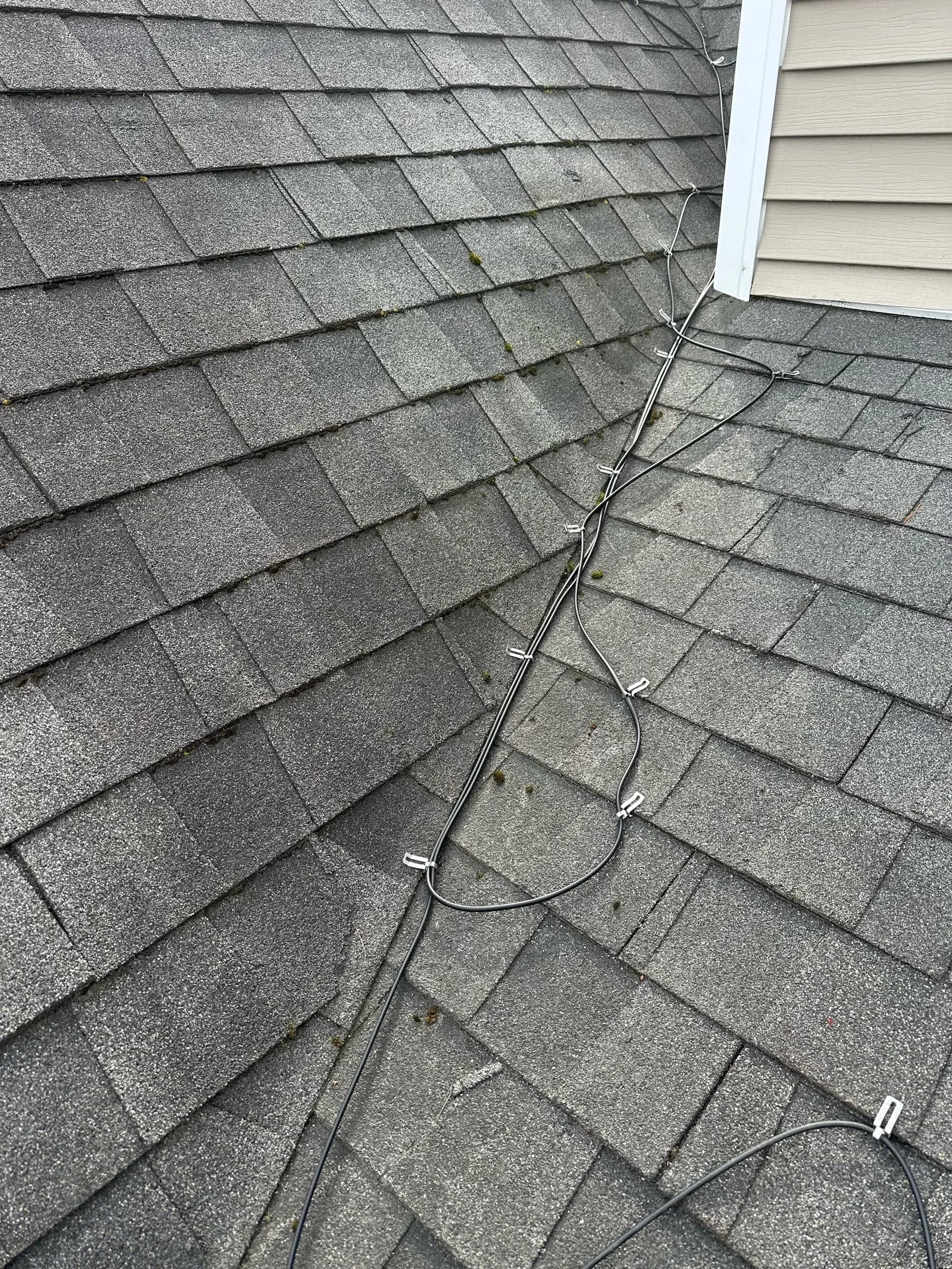 Holiday Light Wire Run Roof Valley Dormer Vent