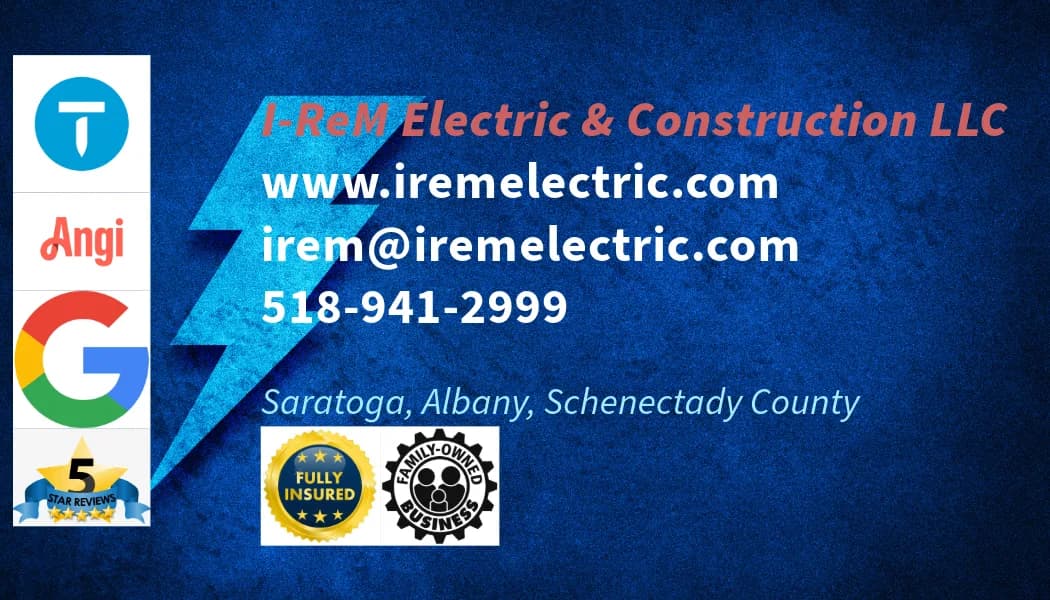I Rem Electric Business Card Contact Info Flyer