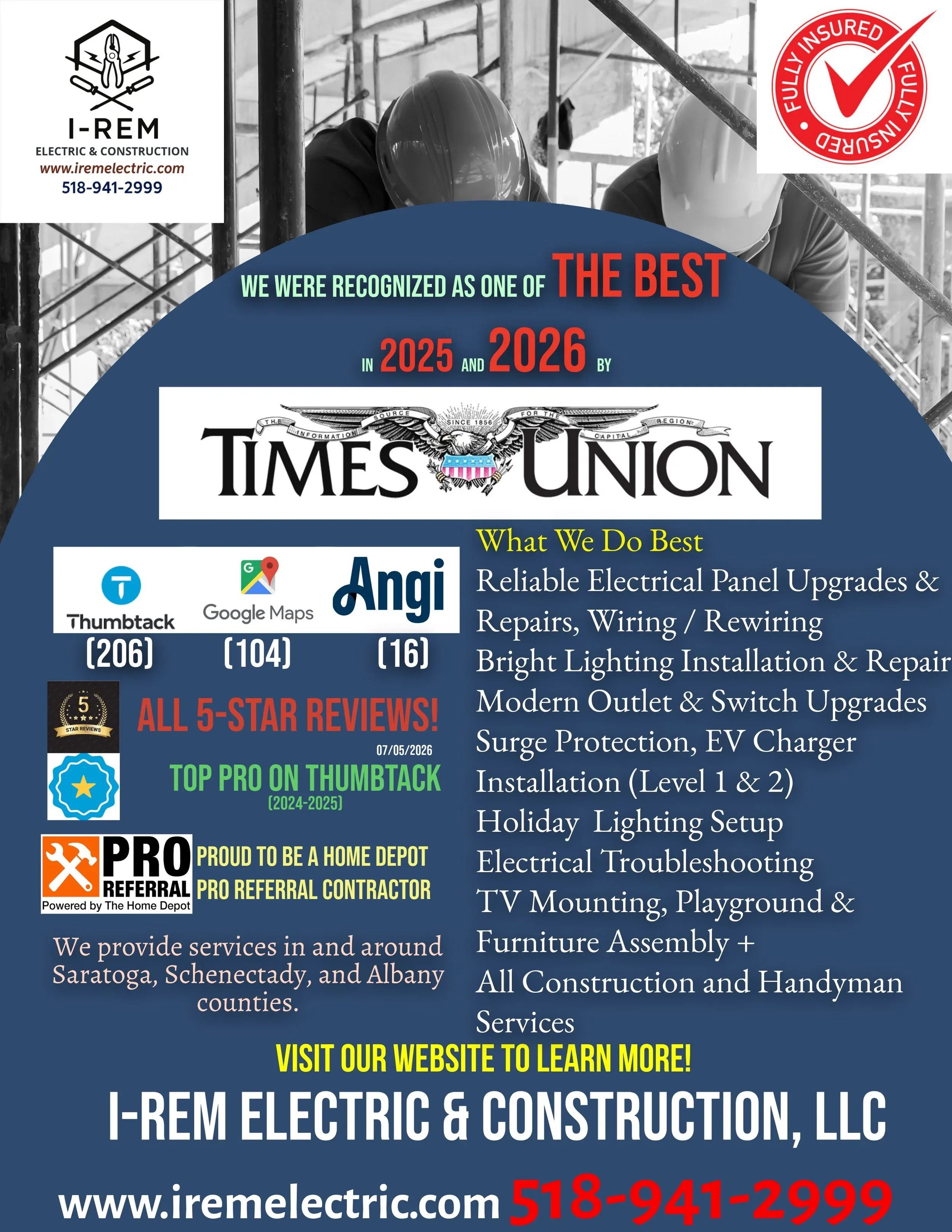I-ReM Electric Flyer Times Union Best Award 2025 2026