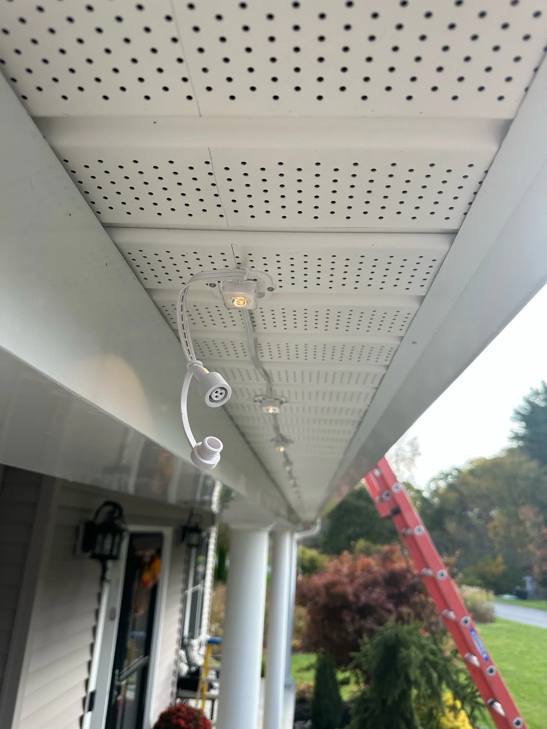 Porch Soffit Recessed Puck Light Install Unwired