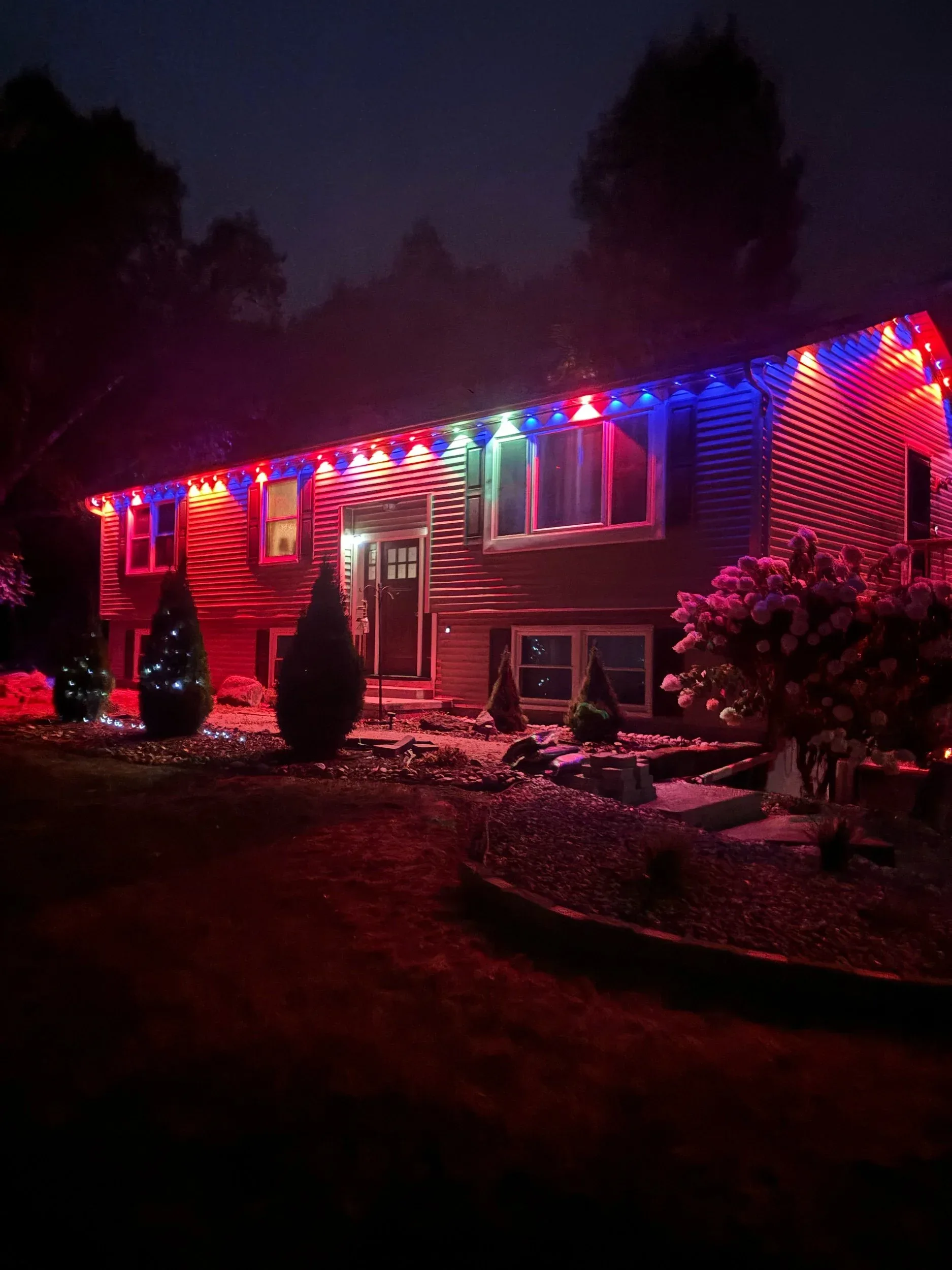 Red Blue Green Multicolor Permanent Lighting Raised Ranch