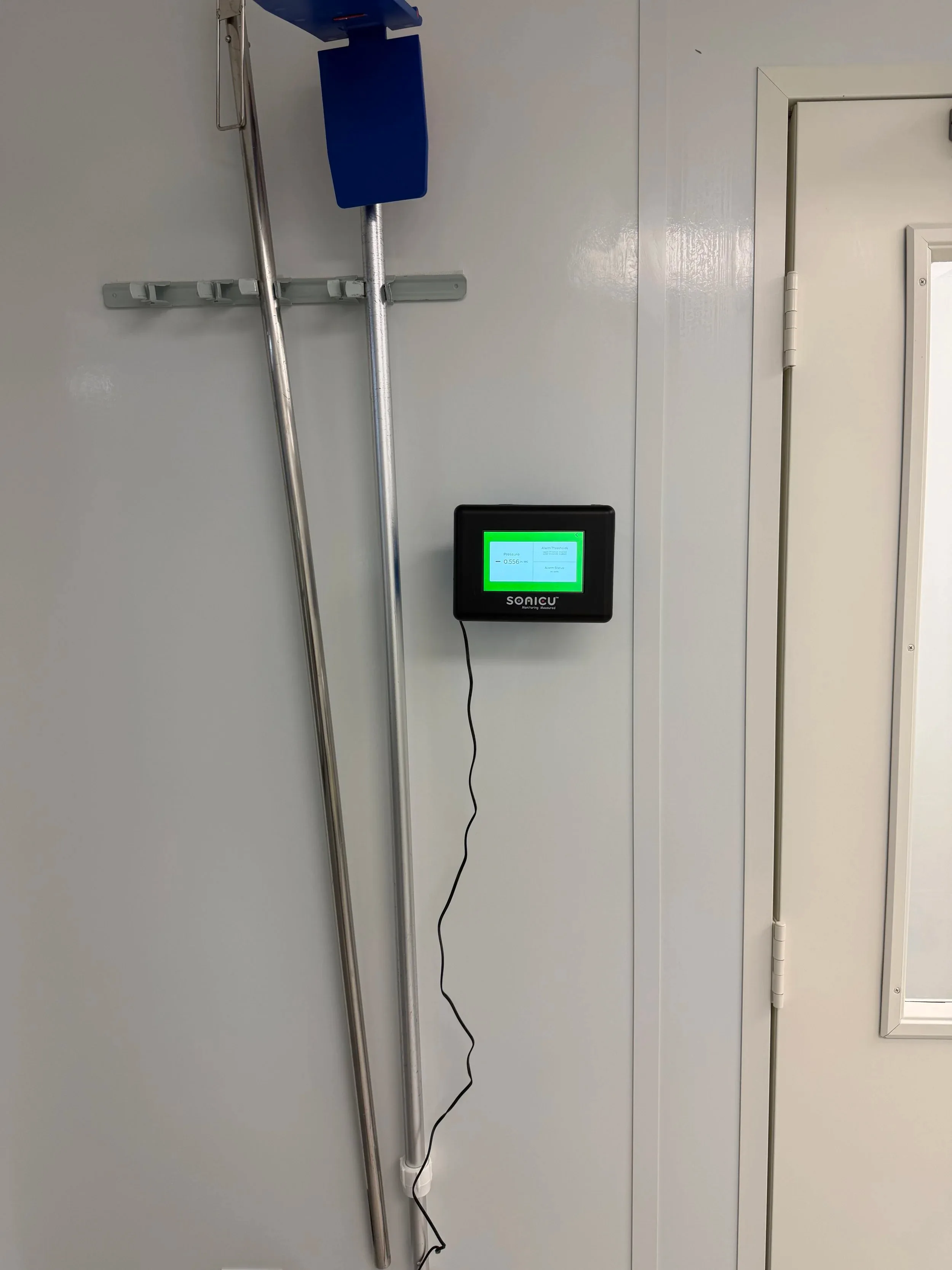 Sonicu Alarm Pressure Monitor Cleanroom Mop Storage