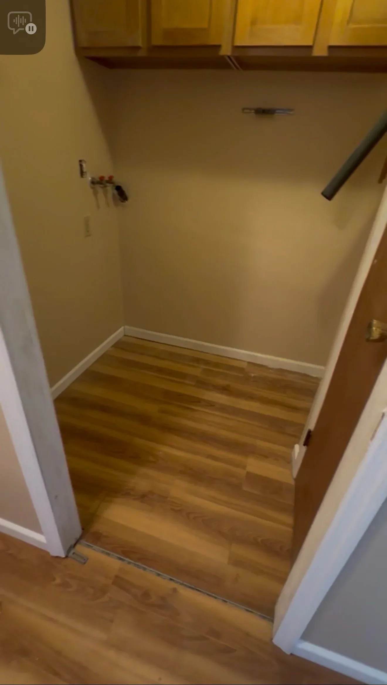 Utility Closet Doorway Water Heater Renovation