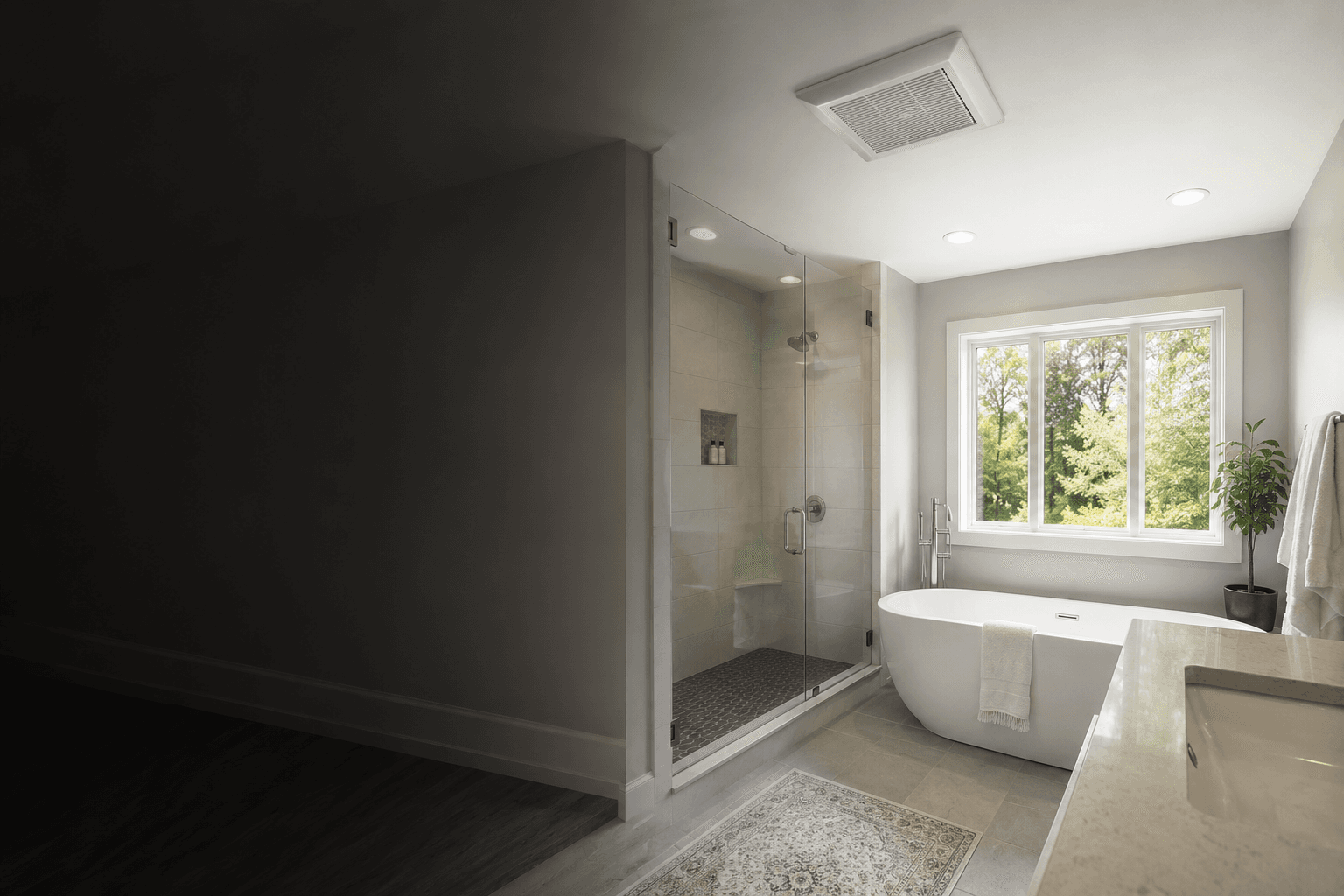 Professional bathroom exhaust fan installation and replacement