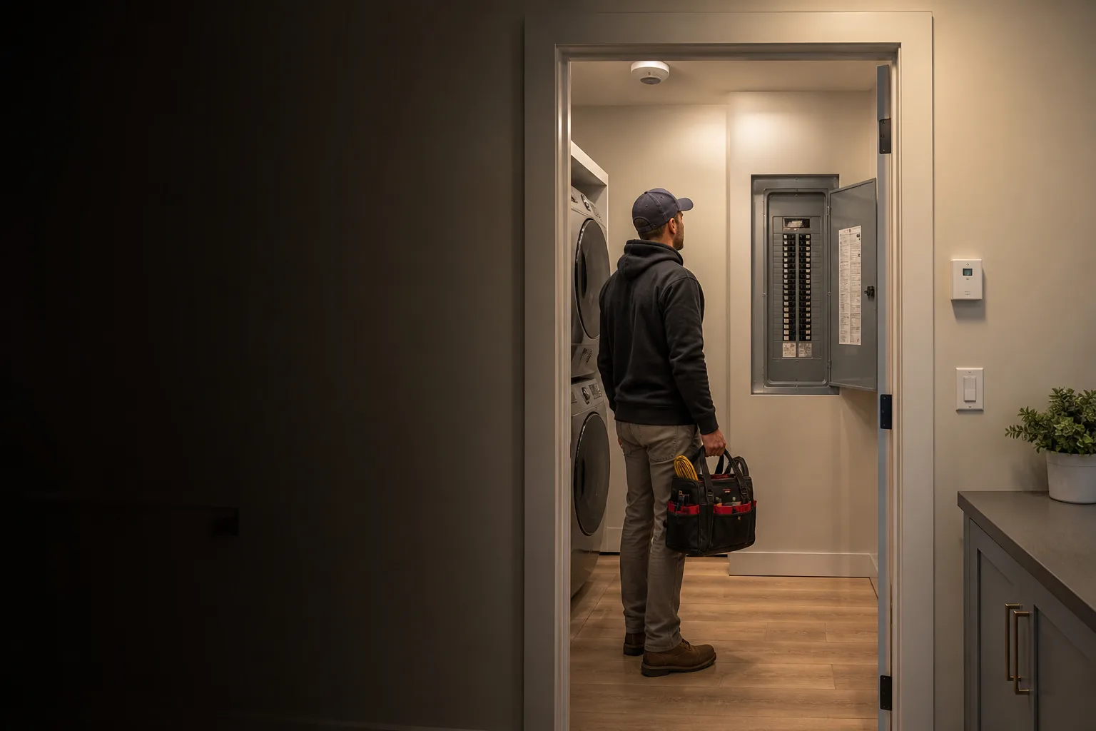 Occupancy sensor controlling lighting in a residential room